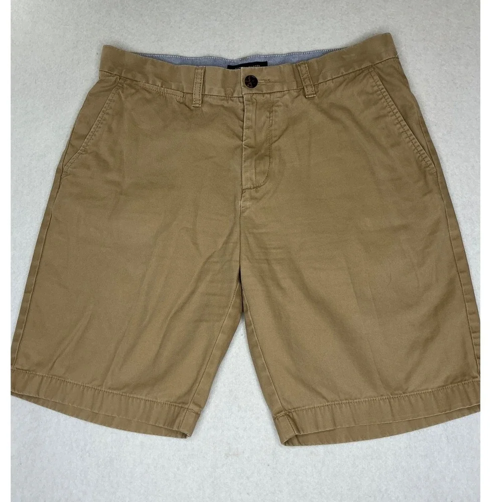 Tommy Hilfiger Chino Shorts Mens 32 Tan Khaki Cotton‎ Twill Classic C8878A7702